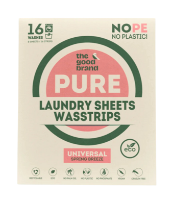 The Good Brand Wasstrips - lente - reisverpakking - 16 stuks