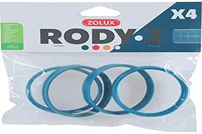 Zolux ZO-206033-4 ringen voor Rody-buizen, kleur blauw, grootte ø 6 cm voor knaagdieren - ZO-206033