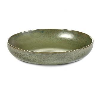 SERAX - Surface - Diep bord L 21cm h4 Camogreen SERAX - Surface - Diep bord L 21cm h4 Camogreen