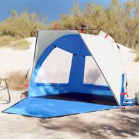 VidaXL Strandtent 2-persoons waterdicht snelontgrendeling azuurblauw - thumbnail