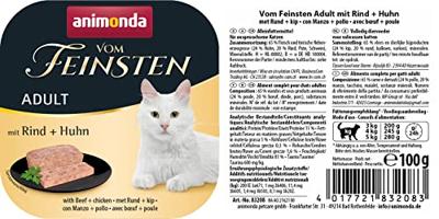 ANIMONDA Vom Feinsten Adult Beef with chicken - nat kattenvoer - 100g