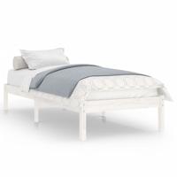 Bedframe massief hout wit 120x190 cm - thumbnail