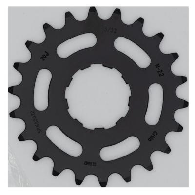 KMC tandwiel 22t zwart (chromoly)