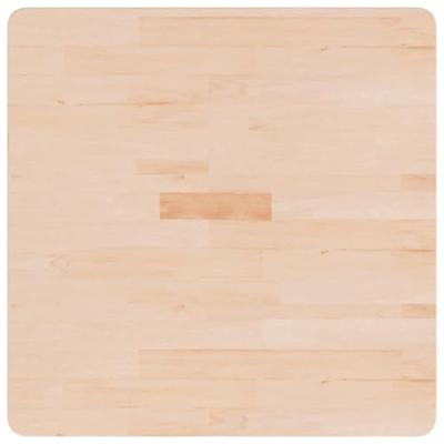 Tafelblad vierkant 70x70x1,5 cm onbehandeld massief eikenhout