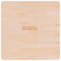 Tafelblad vierkant 70x70x1,5 cm onbehandeld massief eikenhout - thumbnail