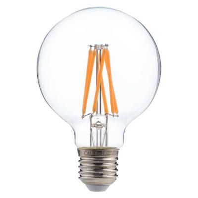 Calex LED Full Glass LongFilament Globe Lamp 240V 4W 350lm E27 GLB80, Clear 2300K Dimmable, energy label A+ Calex LED Full Glass LongFilament Globe Lamp 240V 4W 350lm E27 GLB80, Clear 2300K Dimmable, energy label A+
