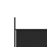 Kamerscherm met 6 panelen 300x200 cm stof zwart - thumbnail