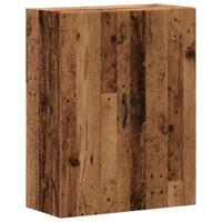 Wandkast 69,5x34x90 cm bewerkt hout oud houtkleurig - thumbnail