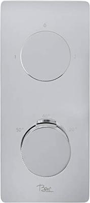 Ben Engraved Cross inbouw regendoucheset met 4 straalsoorten Ø25cm chroom