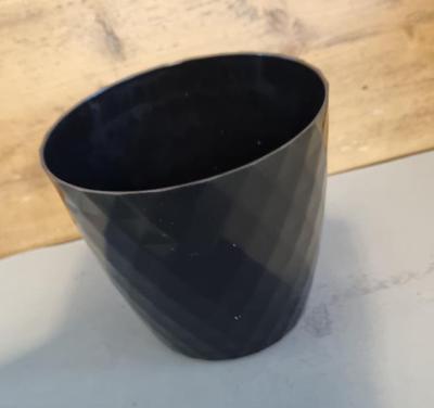 Bloempot VEGAS rond 14 cm Zwart set van 2 stuks Bloempot VEGAS rond 14 cm Zwart set van 2 stuks