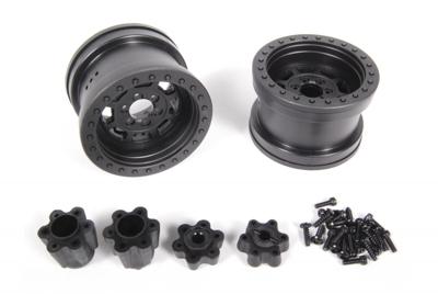 2.2 Trail Ready HD Series Beadlock w/Slim Ring - IFD Wheels - Black (2pcs) (AX08141)