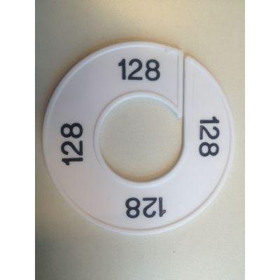 Maatring 9cm wit/zwart 128