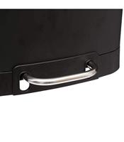 5Five Prullenbak|pedaalemmer - zwart - metaal - 6 liter - 23 x 32 cm - thumbnail