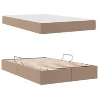 Opbergbed met matras Cappuccino 120 x 200 cm Nep Leer - thumbnail