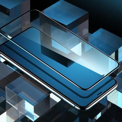 ROCK 0 23 mm vloeiende rand 7D gebogen oppervlak Anti Blue-ray vol scherm Tempered glas Film voor iPhone XS Max