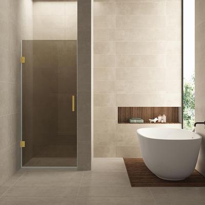 Nisdeur Wiesbaden Less 80x200 cm 8 mm Nano Vintage Brons Glas Geborsteld Messing Nisdeur Wiesbaden Less 80x200 cm 8 mm Nano Vintage Brons Glas Geborsteld Messing