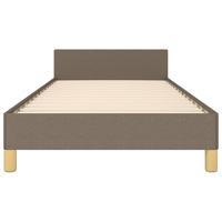 Bedframe zonder matras 100x200 cm stof taupe - thumbnail