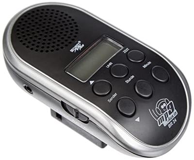 SECURITY Plus fietsradio "br24" bike radio br24 anth./silver