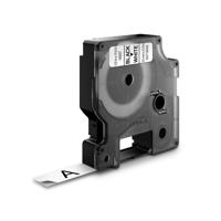 Dymo D1 flexibele nylontape 19 mm, zwart op wit - thumbnail