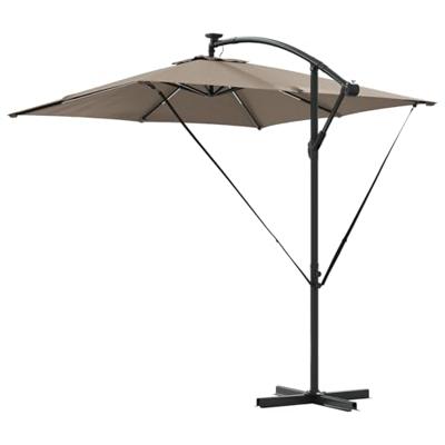 Cantilever Banana Parasol Taupe 249 x 249 x 250 cm
