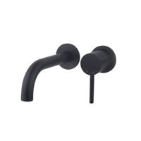 OUTLET Wiesbaden Wastafelkraan Inbouw Caral Twenty Excl.Inbouwdeel Mat Zwart - thumbnail