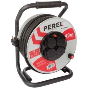 Professionele neopreen kabelhaspel 40 m 3g2.5 4 stopcontacten penaarde Velleman - Velleman