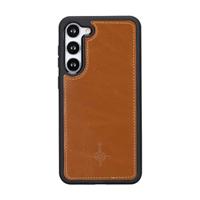 NorthLife - Samsung Galaxy S23 Plus - Lederen Afneembare 2-in-1 bookcase hoes - Cognac - thumbnail