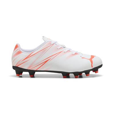 PUMA Attacanto Gras / Kunstgras Voetbalschoenen (MG) Kids Wit Oranje PUMA Attacanto Gras / Kunstgras Voetbalschoenen (MG) Kids Wit Oranje
