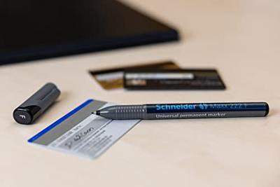 Schneider permanent marker Maxx 222, etui van 4 stuks in geassorteerde kleuren Schneider permanent marker Maxx 222, etui van 4 stuks in geassorteerde kleuren