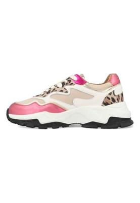 DWRS Chester Leopard B10649-09-1151 Wit / Roze-37 maat 37
