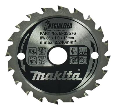 Makita Accessoires Cirkelzaagblad hout 85x15x1,0 20T 10g - B-16885 Makita Accessoires Cirkelzaagblad hout 85x15x1,0 20T 10g - B-16885