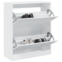 VidaXL Schoenenkast 80x34x96,5 cm bewerkt hout wit - thumbnail