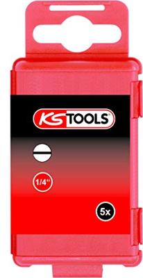 KS Tools 911.8406 Gleuf-bit 3.5 mm S2-staal Vernikkeld E 6.3 5 stuk(s)