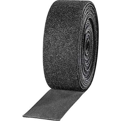 TOOLCRAFT KL25X2500C Klittenband Om te bundelen Haak- en lusdeel (l x b) 2500 mm x 25 mm Zwart 2 stuk(s)
