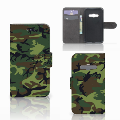 Samsung Galaxy Xcover 3 | Xcover 3 VE | Telefoon Hoesje | Army Dark Samsung Galaxy Xcover 3 | Xcover 3 VE | Telefoon Hoesje | Army Dark