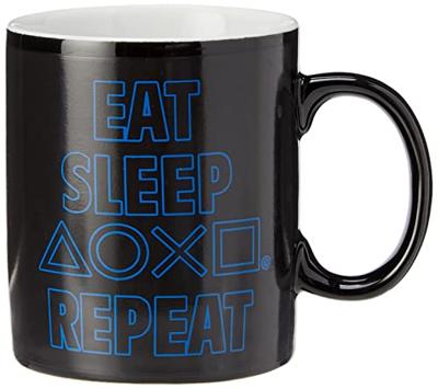 Playstation Heat Change Mug - Eat Sleep Repeat