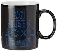 Playstation Heat Change Mug - Eat Sleep Repeat - thumbnail