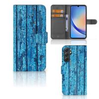 Samsung Galaxy A24 4G | Book Style Case | Wood Blue - thumbnail
