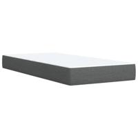 Boxspring met matras stof donkergrijs 90x190 cm - thumbnail