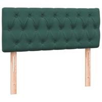 Boxspring met matras fluweel donkergroen 120x220 cm - thumbnail