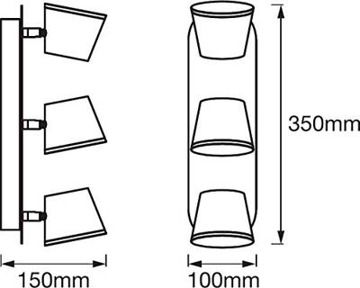 LEDVANCE 4058075399594 LED SPOT 3X7W IP44 930-940CLICK-CCTLEDV LED-plafondlamp LED GU10 20 W Wit LEDVANCE 4058075399594 LED SPOT 3X7W IP44 930-940CLICK-CCTLEDV LED-plafondlamp LED GU10 20 W Wit