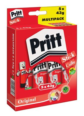 Quantore Pritt lijmstick 43g multipack a 5 stuks
