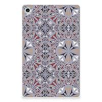 Lenovo Tab M10 Plus (3e generatie) Tablet Back Cover Flower Tiles - thumbnail