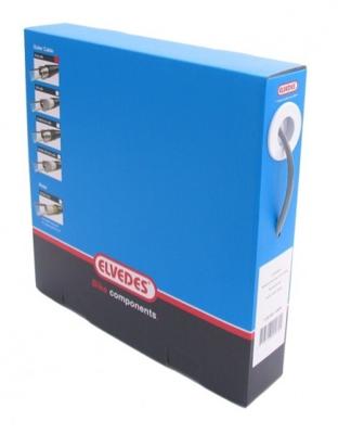 Elvedes Schakel buitenkabel met voering 30 meter / ø4,2mm - zilver (30 meter in doos)