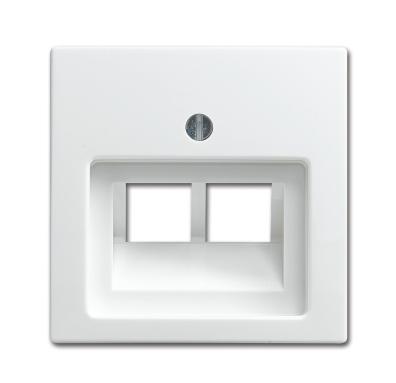 Busch Jaeger WIT afdekplaat UTP dubbel - 4694070