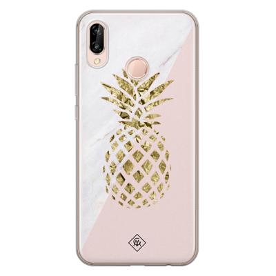 Huawei P20 Lite siliconen hoesje - Ananas