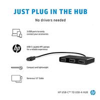 HP Inc. HP USB-C to USB-A Hub USB-C (USB 3.2 Gen 2) multiport hub Meerdere kleuren - thumbnail