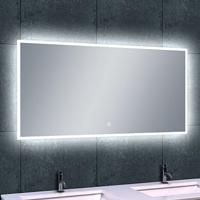 Wiesbaden Quatro Dimbare LED Badkamerspiegel met Verwarming - 120x60 cm - thumbnail