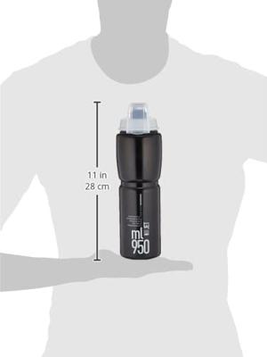 Elite bottle with protective cap jet plus black 950ml