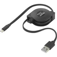 Renkforce USB-kabel USB 2.0 USB-A stekker, Apple Lightning stekker 0,80 m zwart RF-4352330 - thumbnail